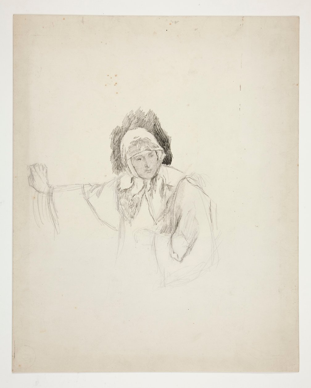 Isabella vid nunneklostret (studie för .1103), Akt I, Scen V, Mått för Mått av Edwin Austin Abbey