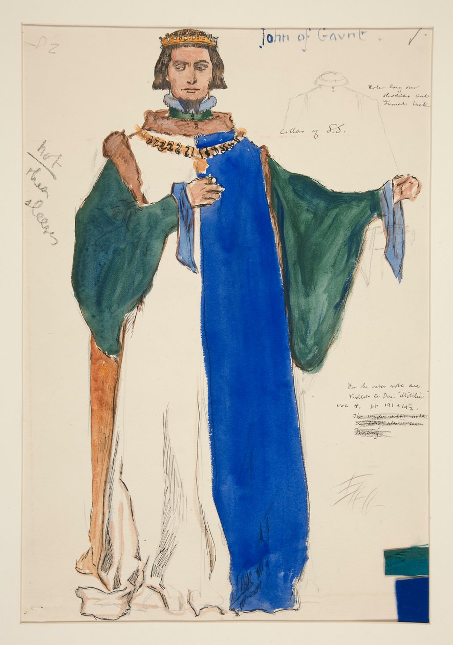 John of Gaunt, kostymskiss för Henry Irving av Edwin Austin Abbey