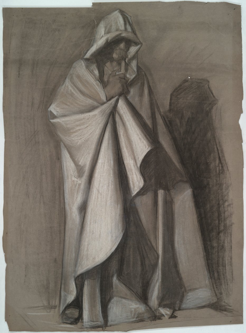 Josef av Arimathea, Figurstudie för av Edwin Austin Abbey
