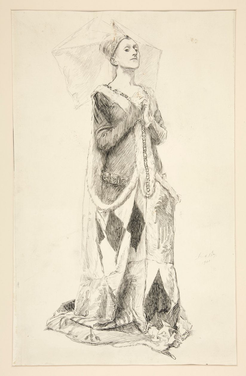 Lady Anne Nevill, från kung Richard III av Edwin Austin Abbey