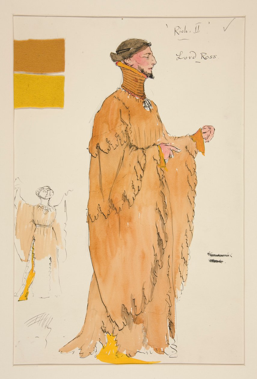 Lord Ross, kostymskiss för Henry Irving av Edwin Austin Abbey