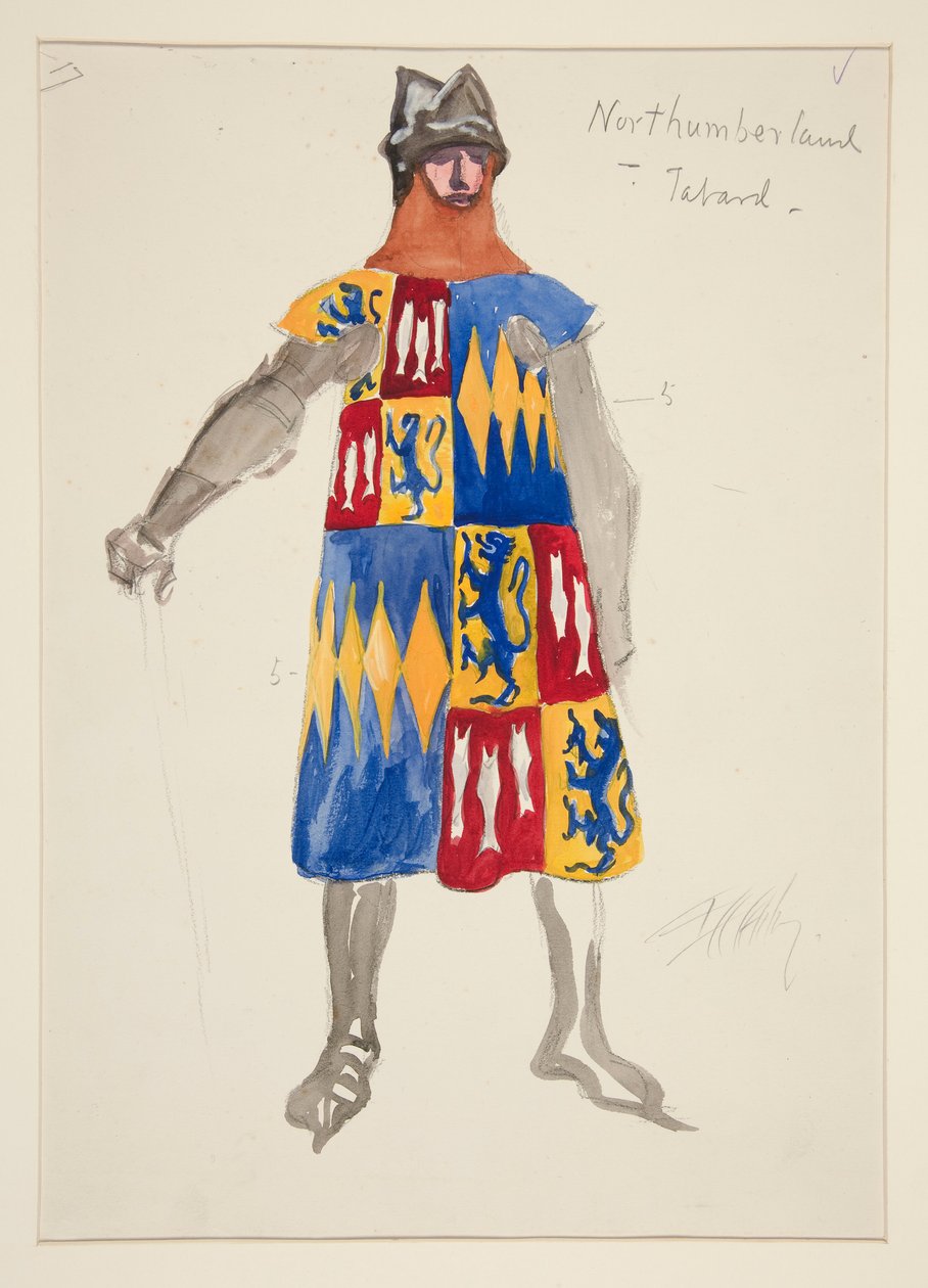 Northumberland - Tabard, kostymskiss för Henry Irving av Edwin Austin Abbey