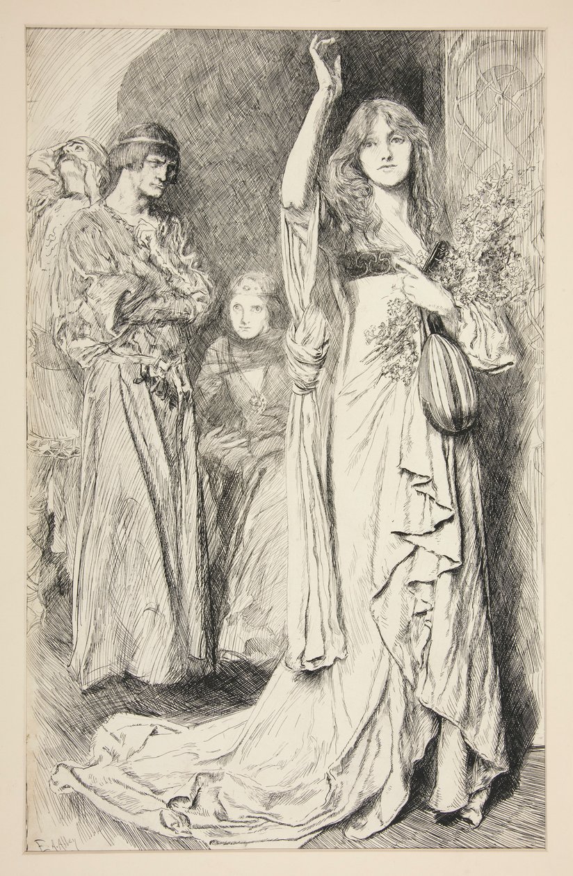 Ophelia: av Edwin Austin Abbey