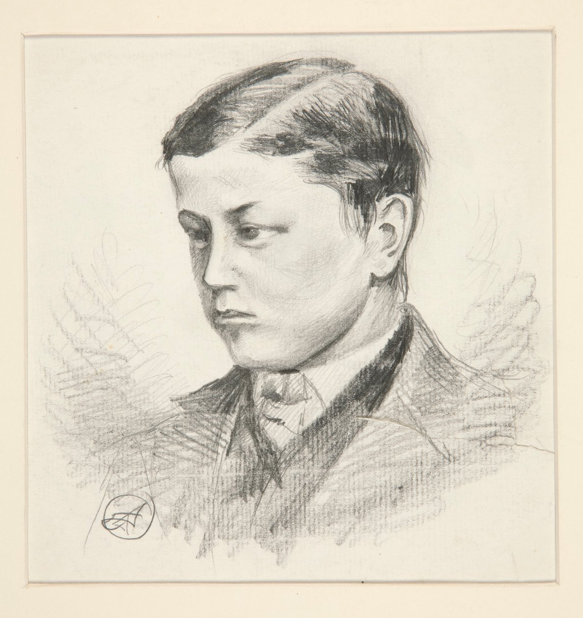 Porträtt av en oidentifierad ung pojke av Edwin Austin Abbey
