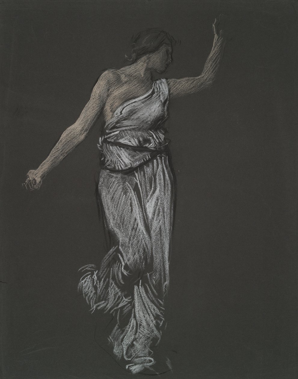 Möjlig figurstudie för av Edwin Austin Abbey