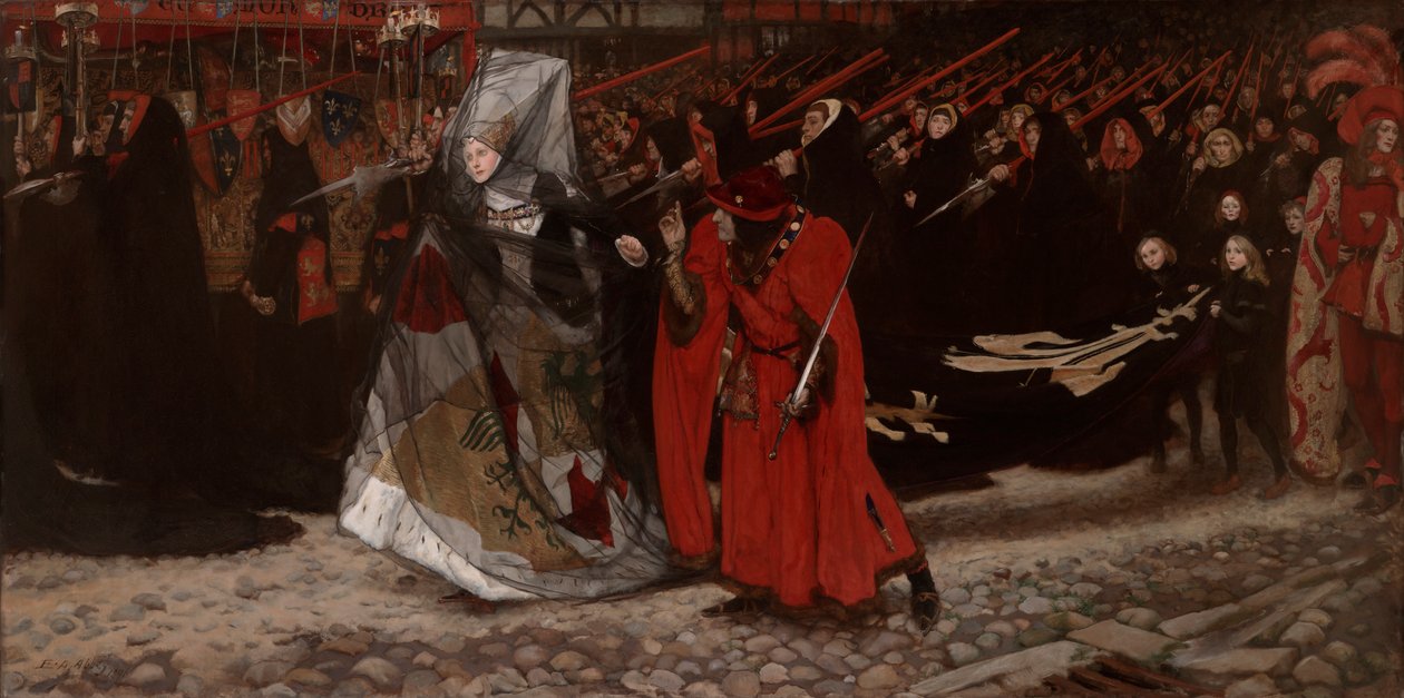 Richard, hertig av Gloucester och Lady Anne av Edwin Austin Abbey