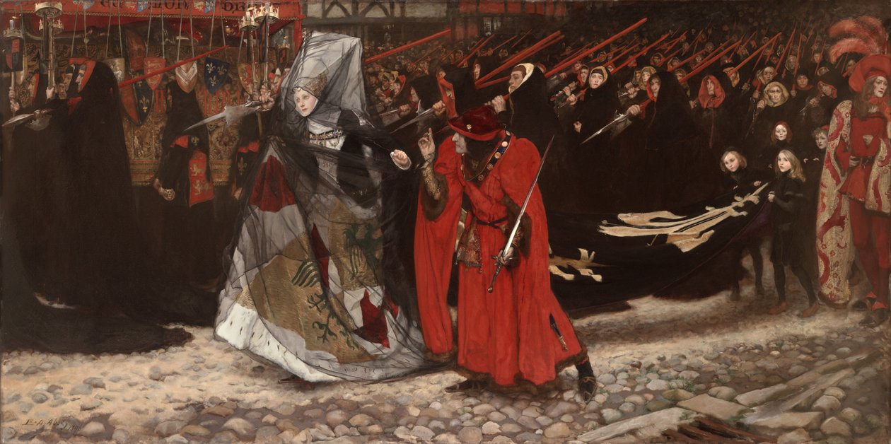 Richard, hertig av Gloucester och Lady Anne, 1896 av Edwin Austin Abbey