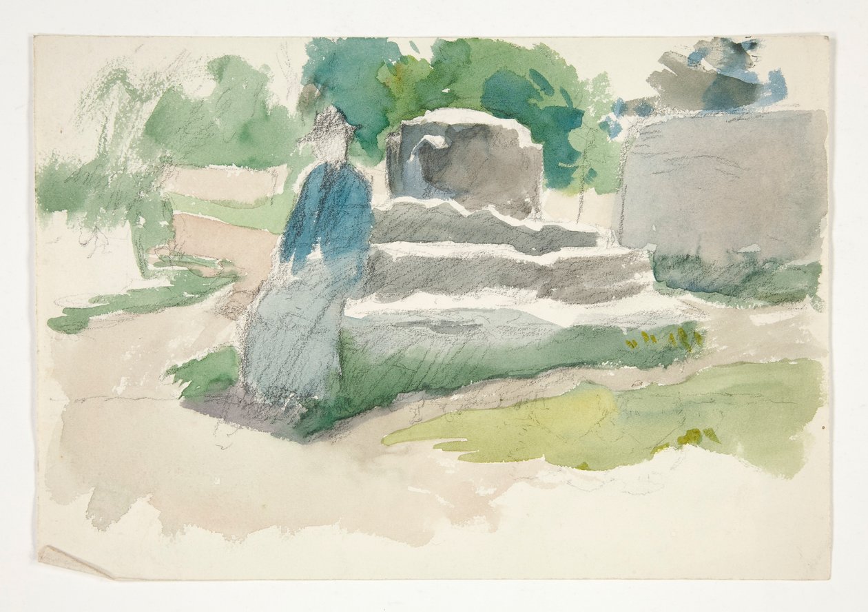 Skiss för av Edwin Austin Abbey