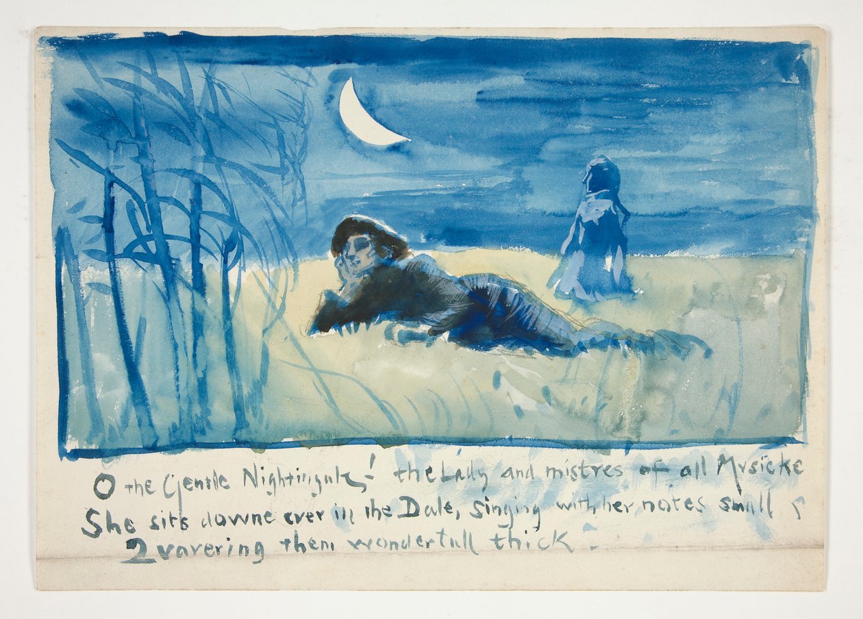 Skiss för av Edwin Austin Abbey