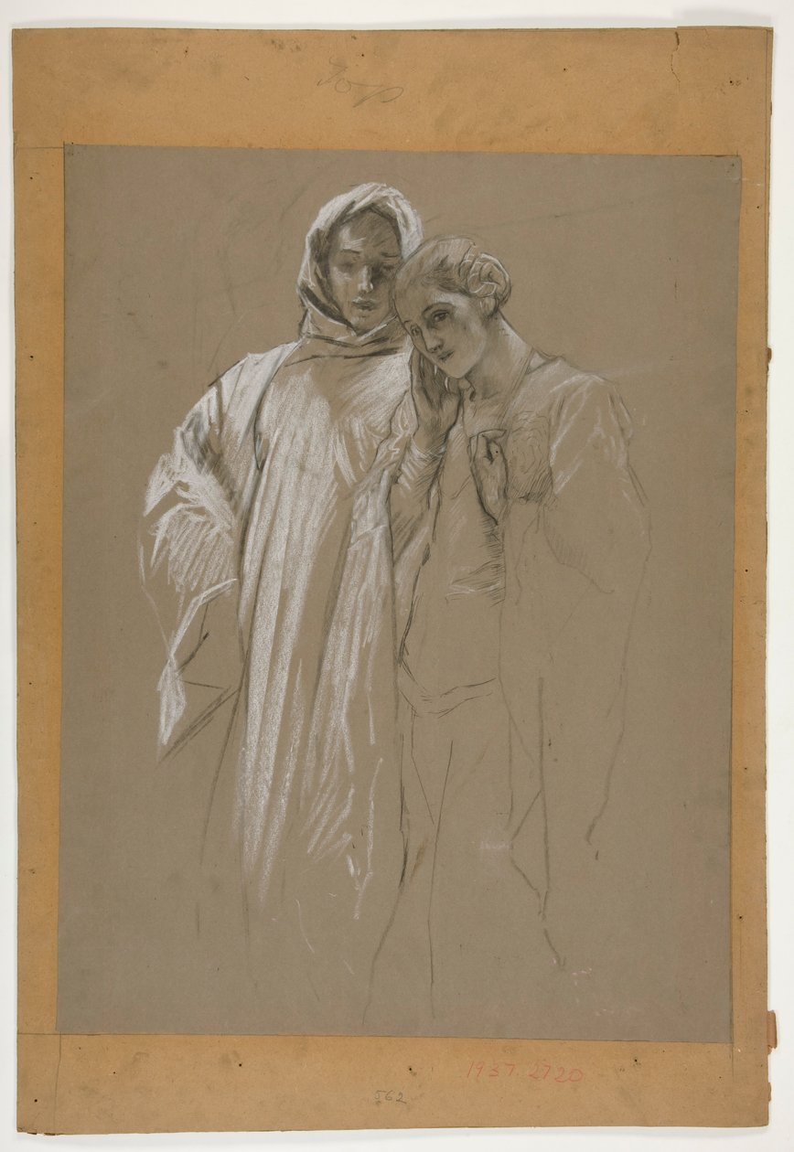 Studie. Man och kvinna av Edwin Austin Abbey