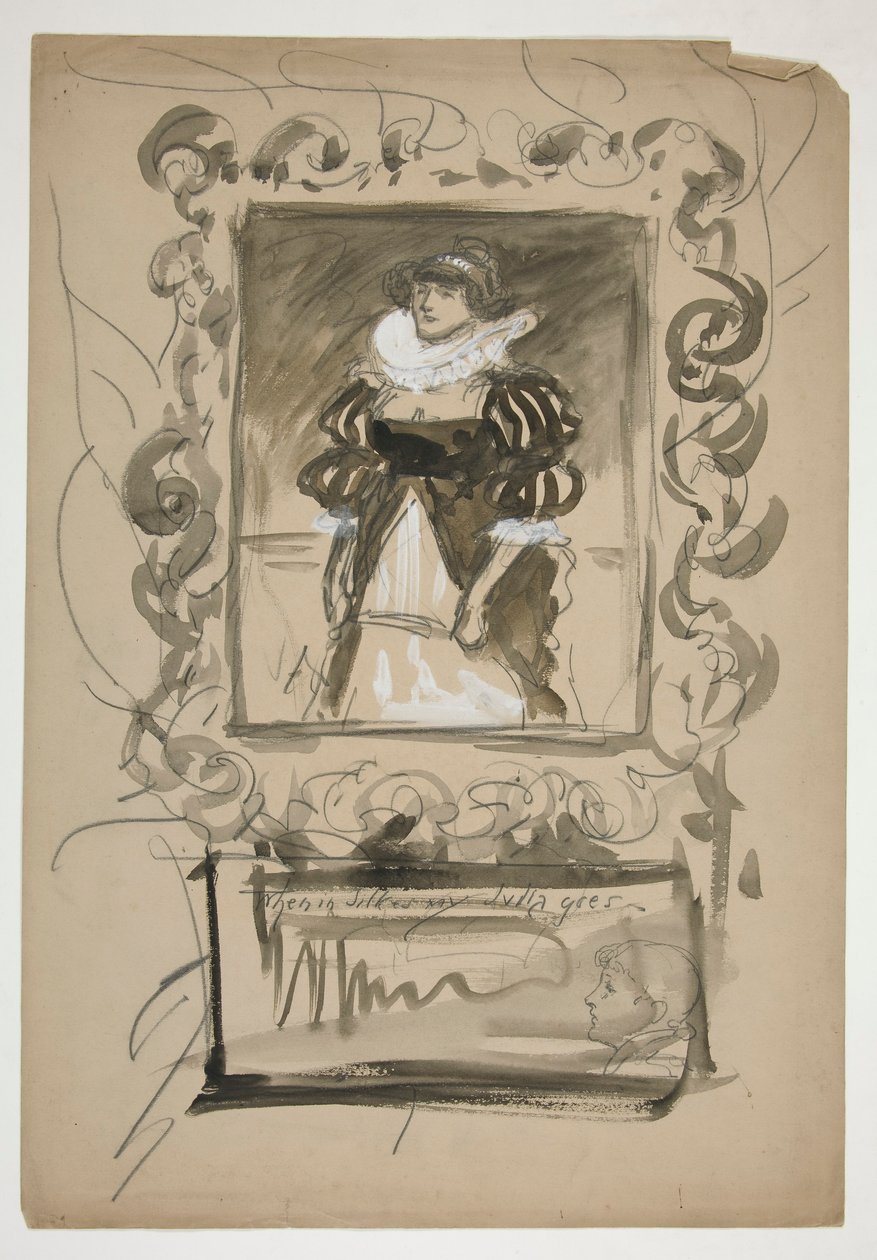 Studera inför av Edwin Austin Abbey