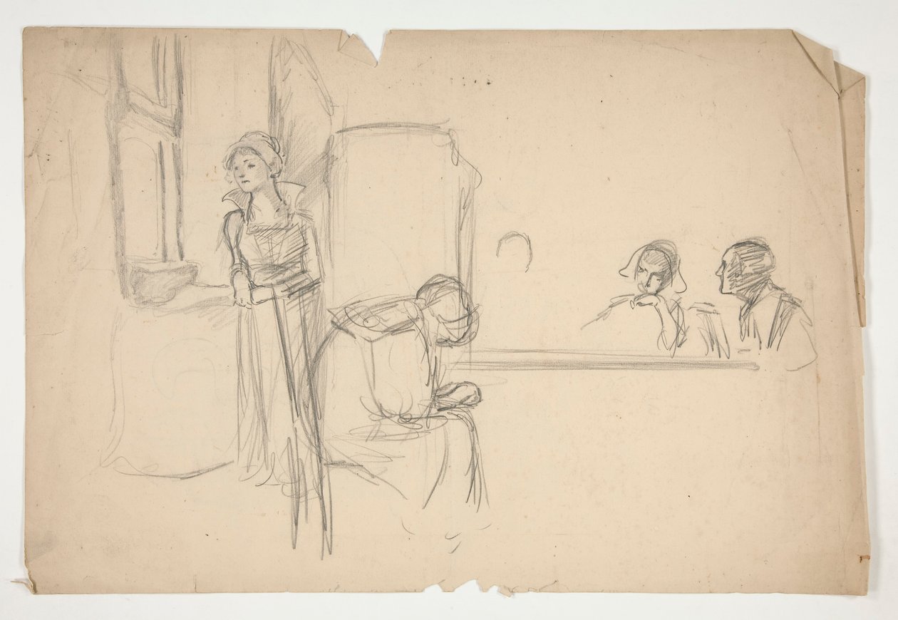 Studera inför av Edwin Austin Abbey