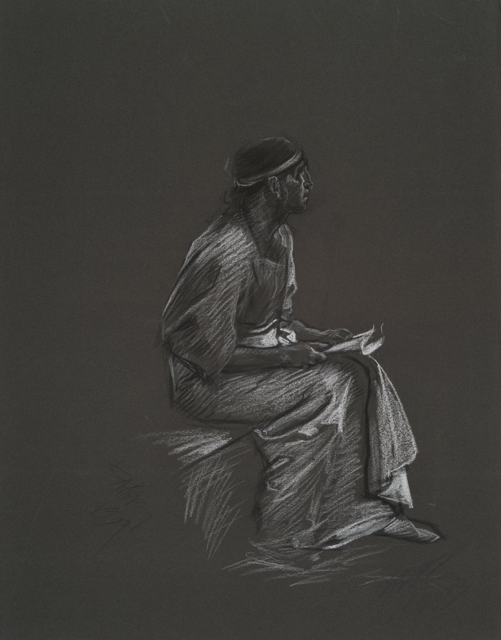Studera inför av Edwin Austin Abbey