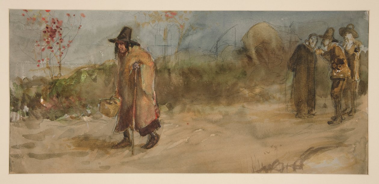Studera inför av Edwin Austin Abbey