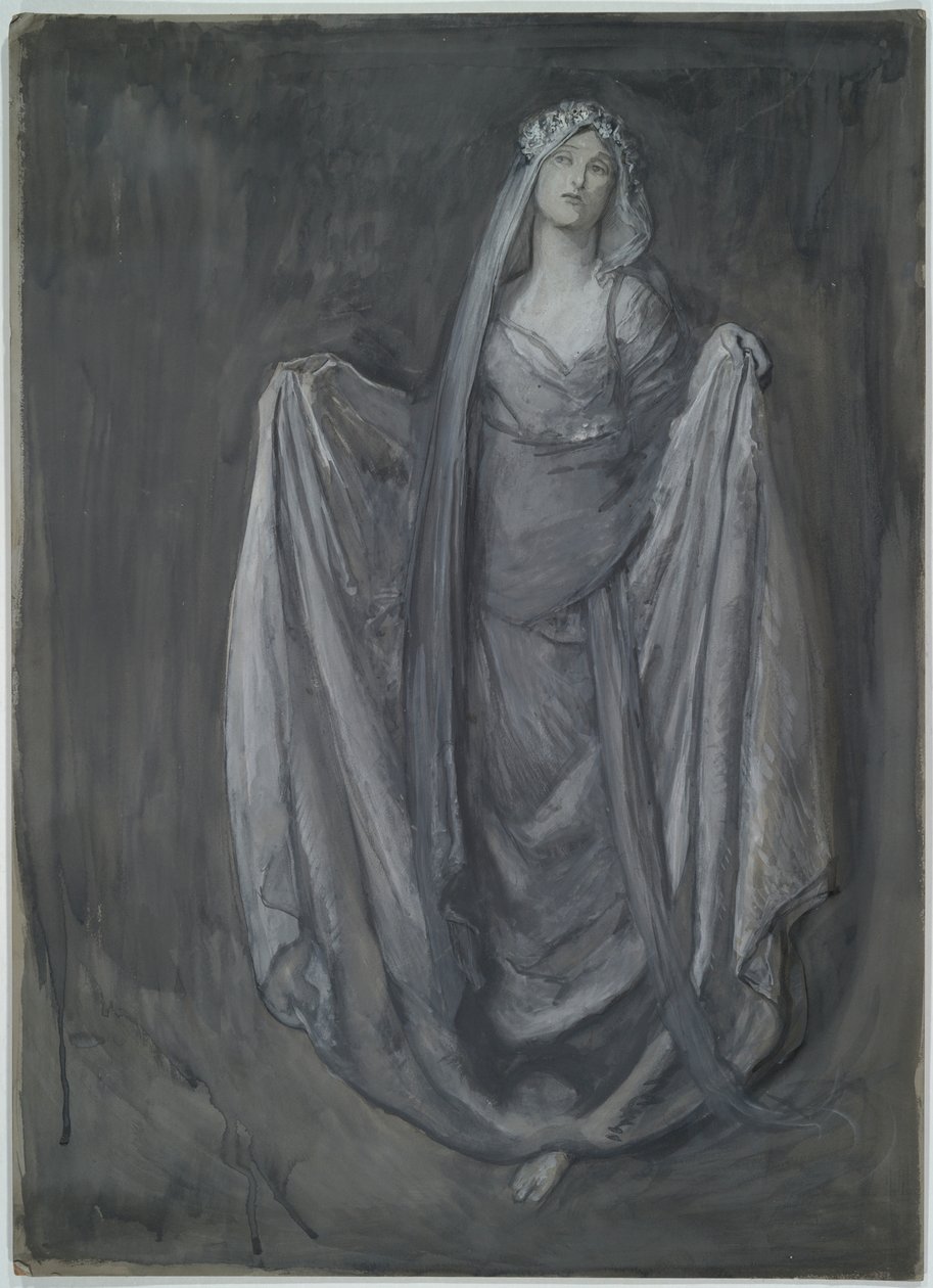 Studera för Blanchefleur?, för av Edwin Austin Abbey