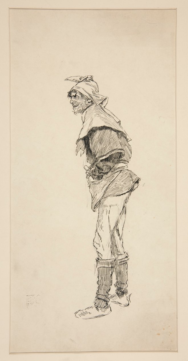 Studie för kung Henrik IV (del I) av Edwin Austin Abbey