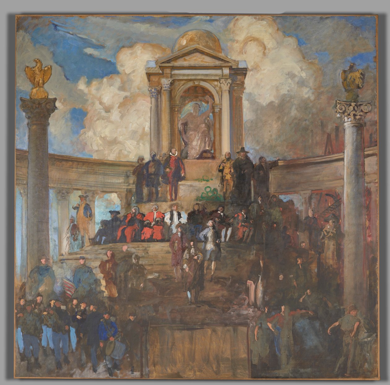 Studie för The Apotheosis of Pennsylvania, House of Representatives Chamber, Pennsylvania State Capitol, Harrisburg av Edwin Austin Abbey