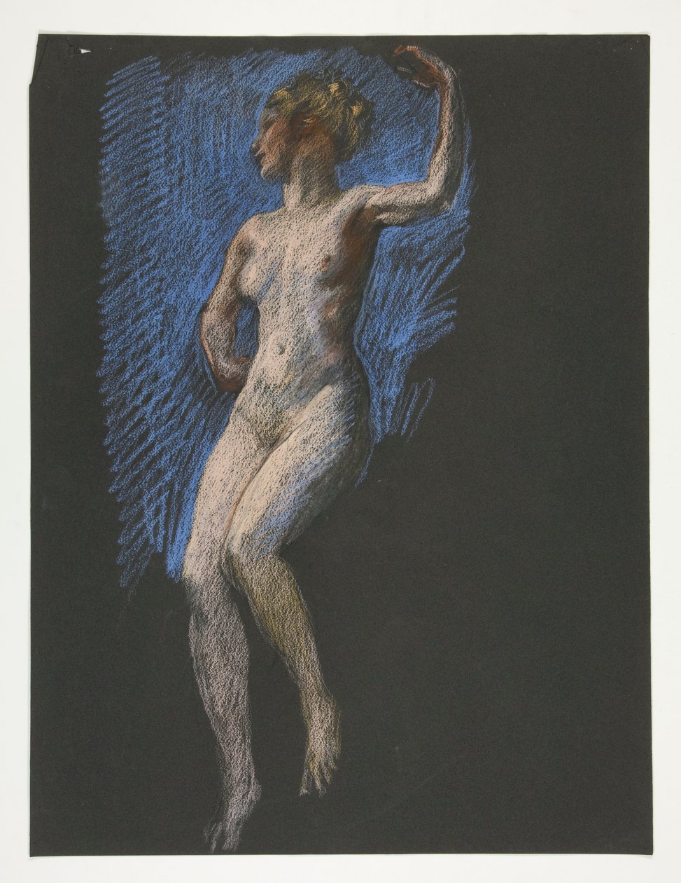 Studera för figur av 4 pm in av Edwin Austin Abbey