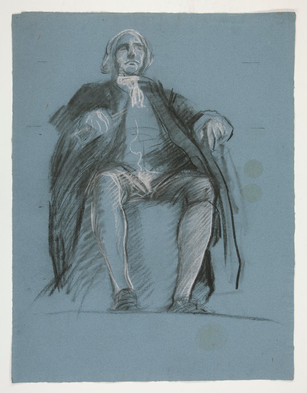Studie för figuren av general John Peter Gabriel Muhlenberg, i av Edwin Austin Abbey