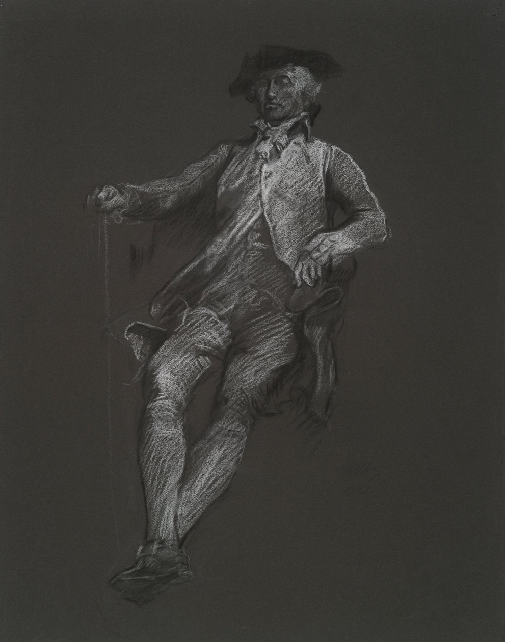 Studie för figuren John Dickinson, i av Edwin Austin Abbey