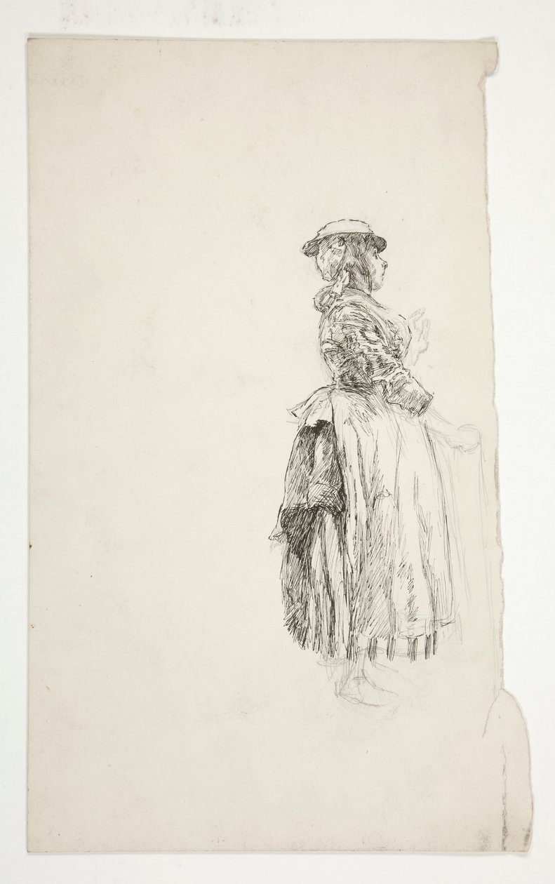 Studie av en lantkvinna av Edwin Austin Abbey