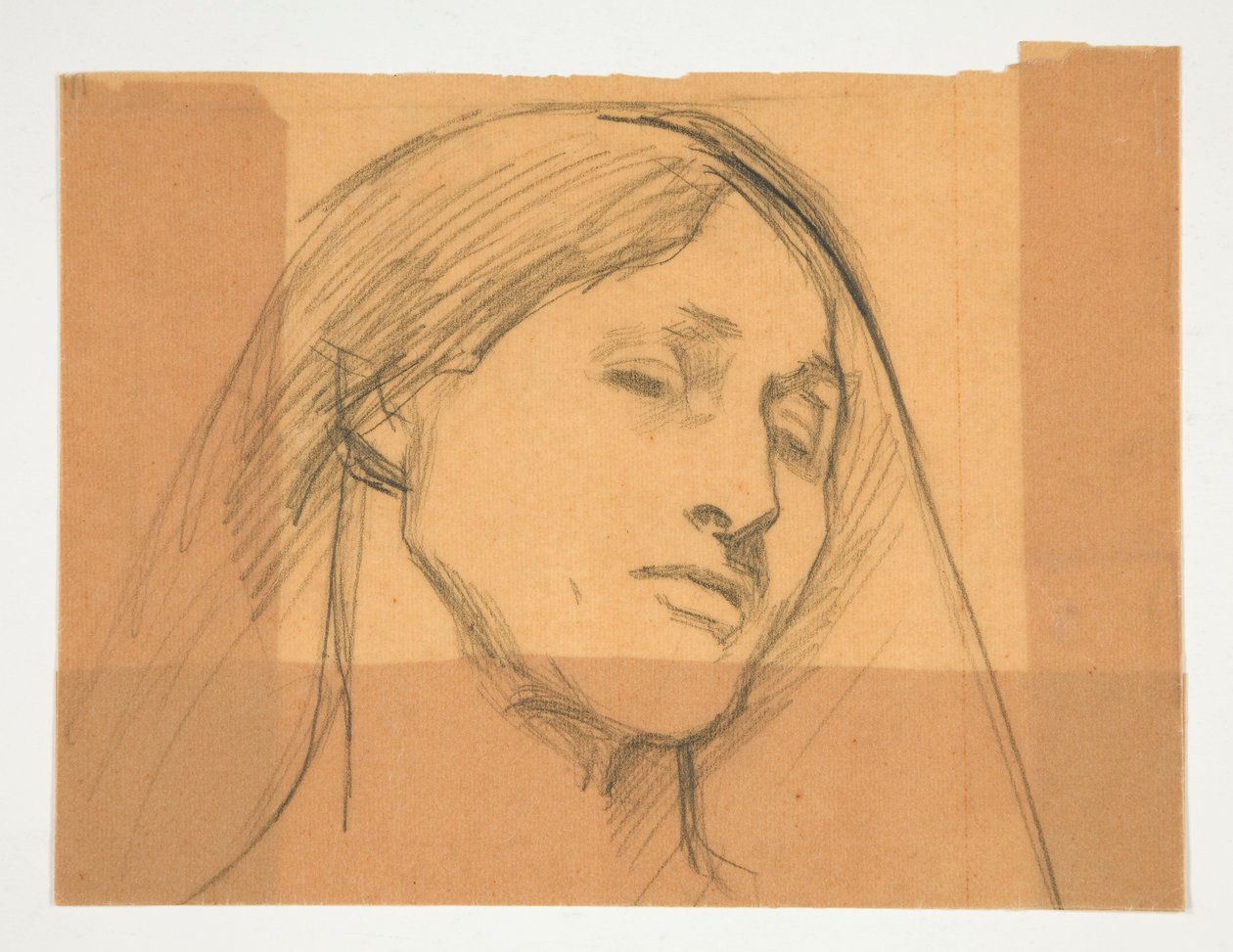 Studie av en kvinna av Edwin Austin Abbey