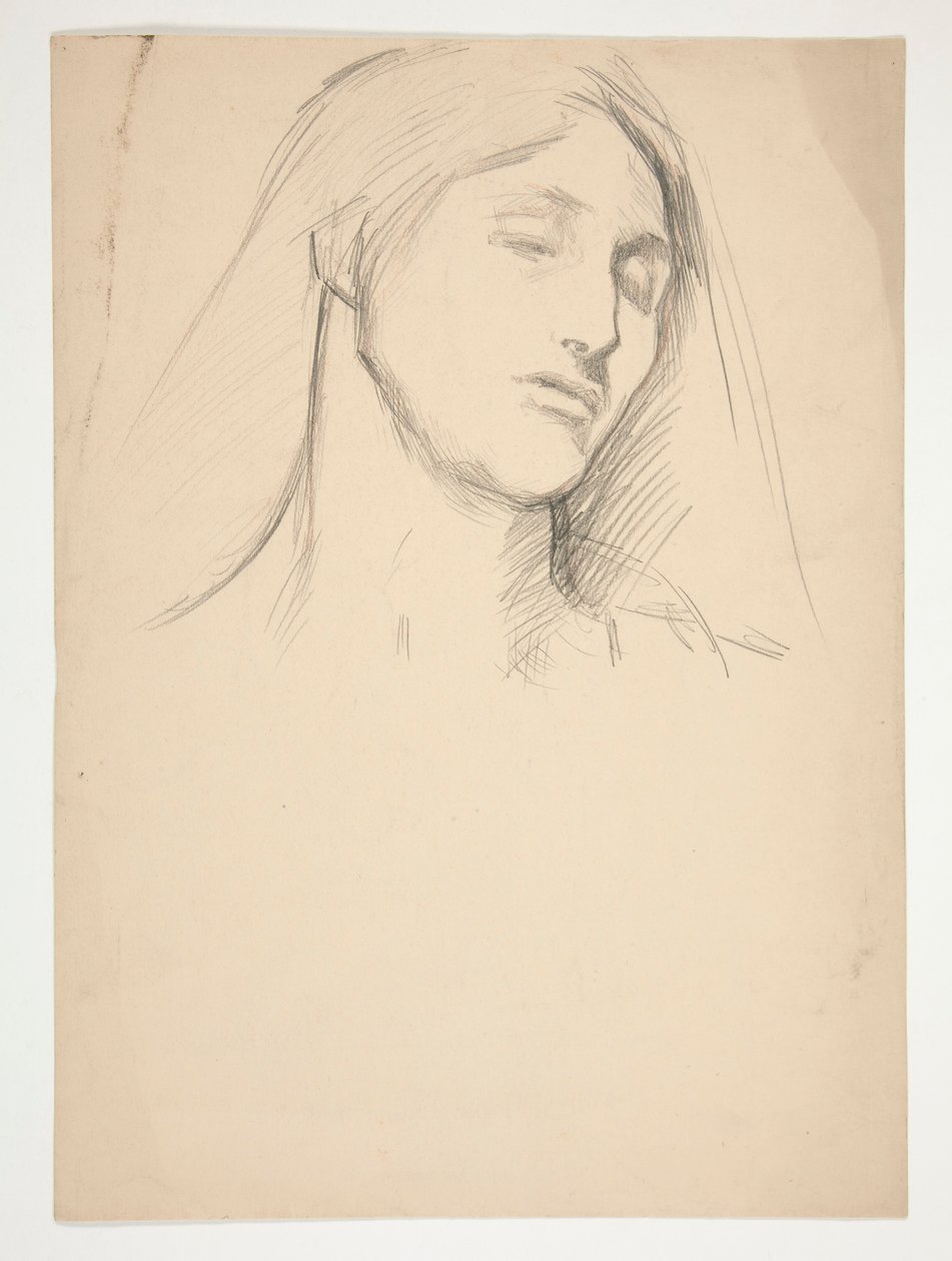 Studie av en kvinna av Edwin Austin Abbey