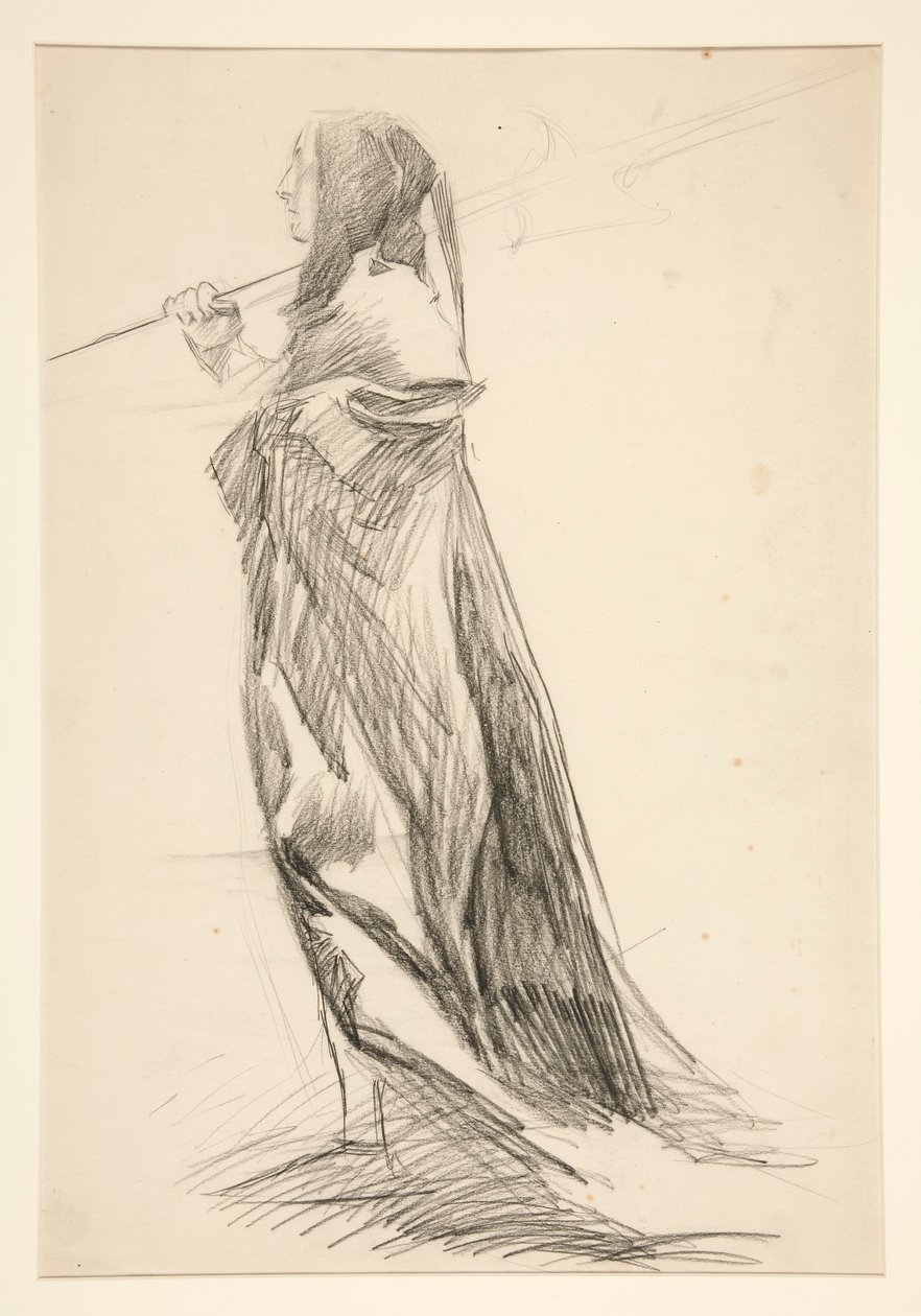 Studie av hellebardier, från kung Richard III av Edwin Austin Abbey