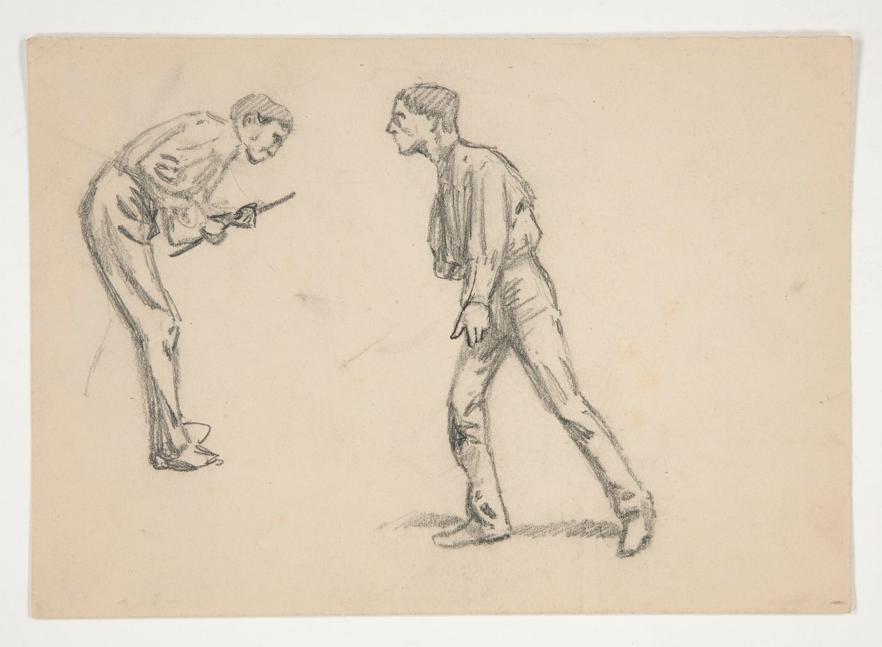 Studie av två män av Edwin Austin Abbey