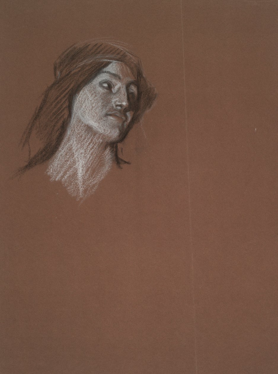 Studie av kvinna av Edwin Austin Abbey