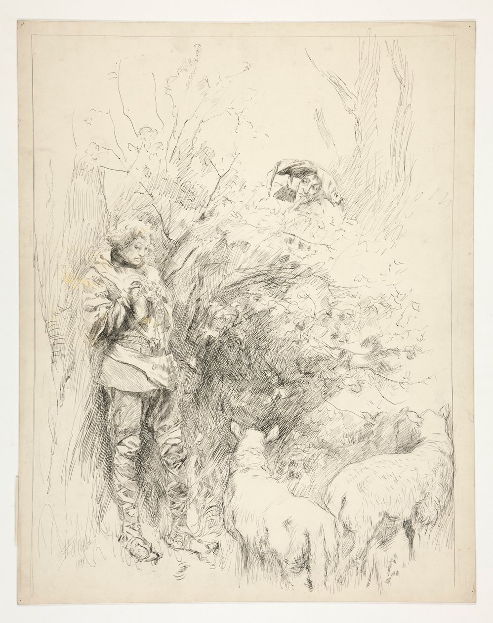Påsklilja sången. Herde och dåre av Edwin Austin Abbey
