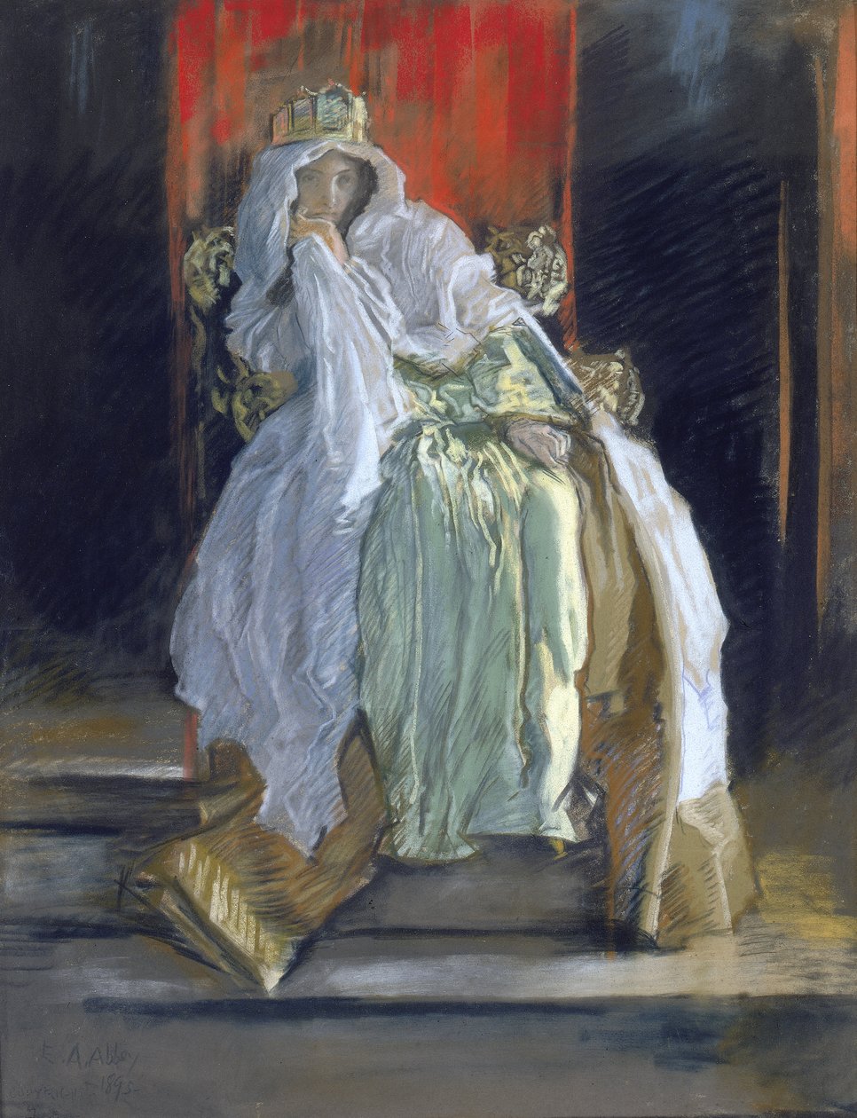 Drottningen i "Hamlet" av Edwin Austin Abbey