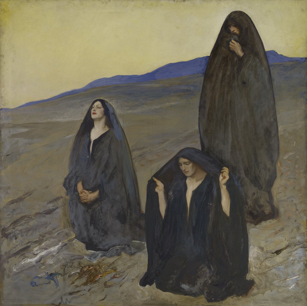 The Three Marys, c.1905-10 av Edwin Austin Abbey