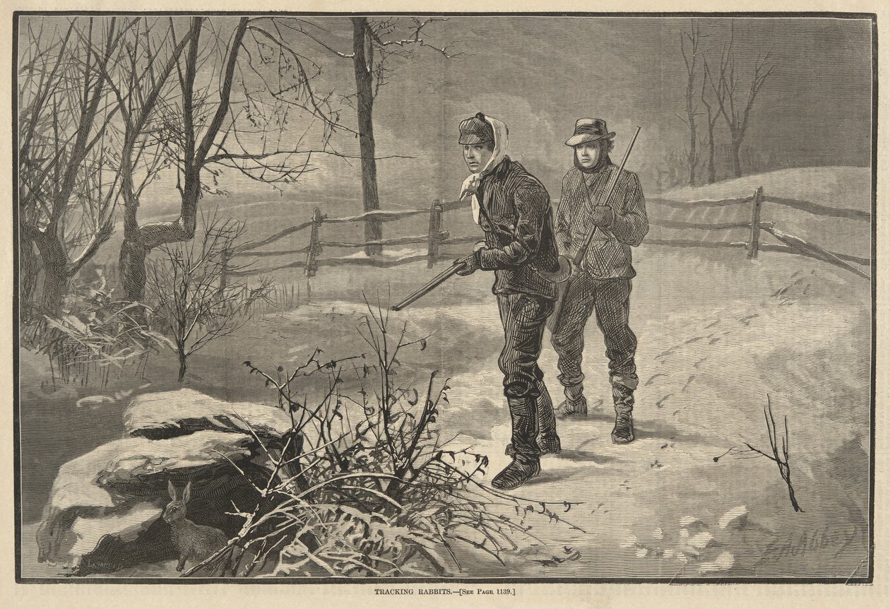 Spåra kaniner av Edwin Austin Abbey