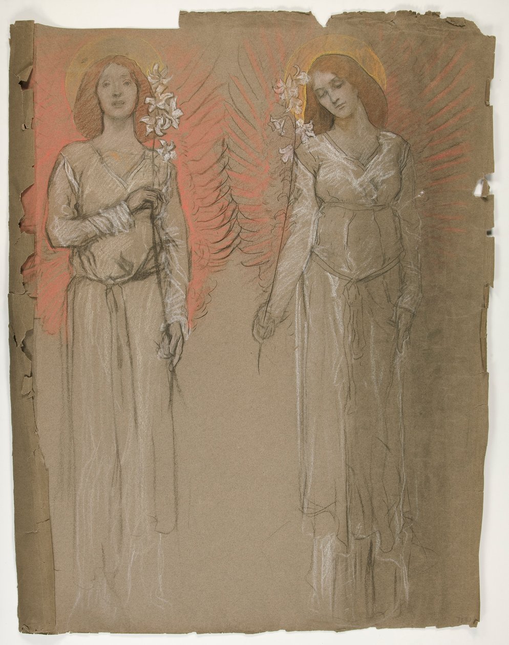 Två änglar av Edwin Austin Abbey