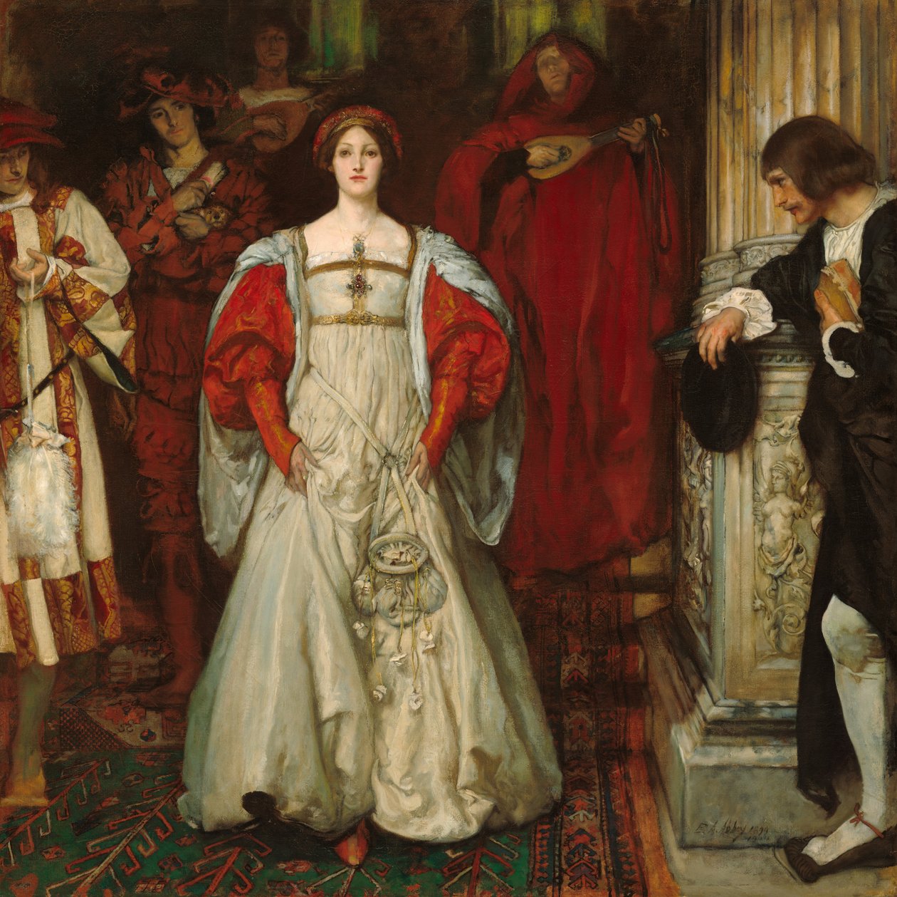 Vem är Sylvia Vad är hon, att alla svanar berömmer henne, 1896-1899, omarbetad 1900. av Edwin Austin Abbey