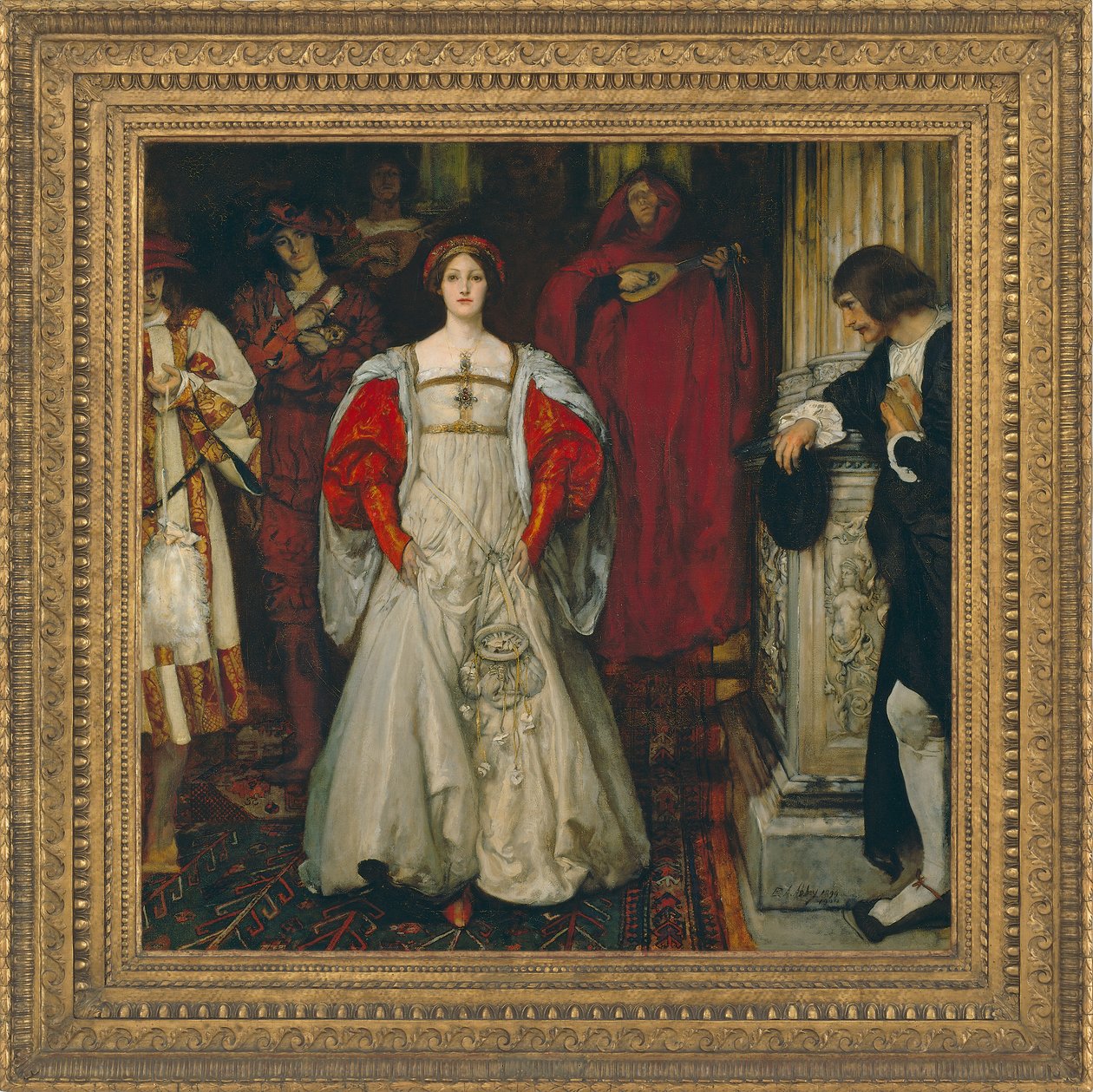 Vem är Sylvia Vad är hon, att alla svanar berömmer henne, ca 1896-99 av Edwin Austin Abbey