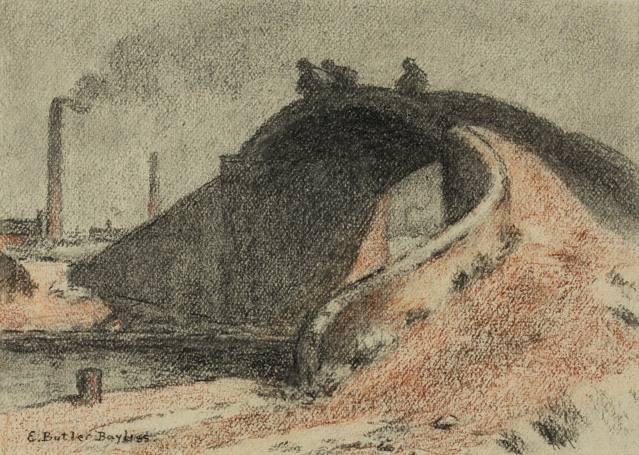 Canal Bridge (pastell på papper) av Edwin Butler Bayliss