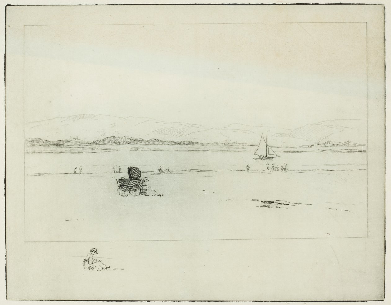 På mynningen (etsning) av Edwin Butler Bayliss