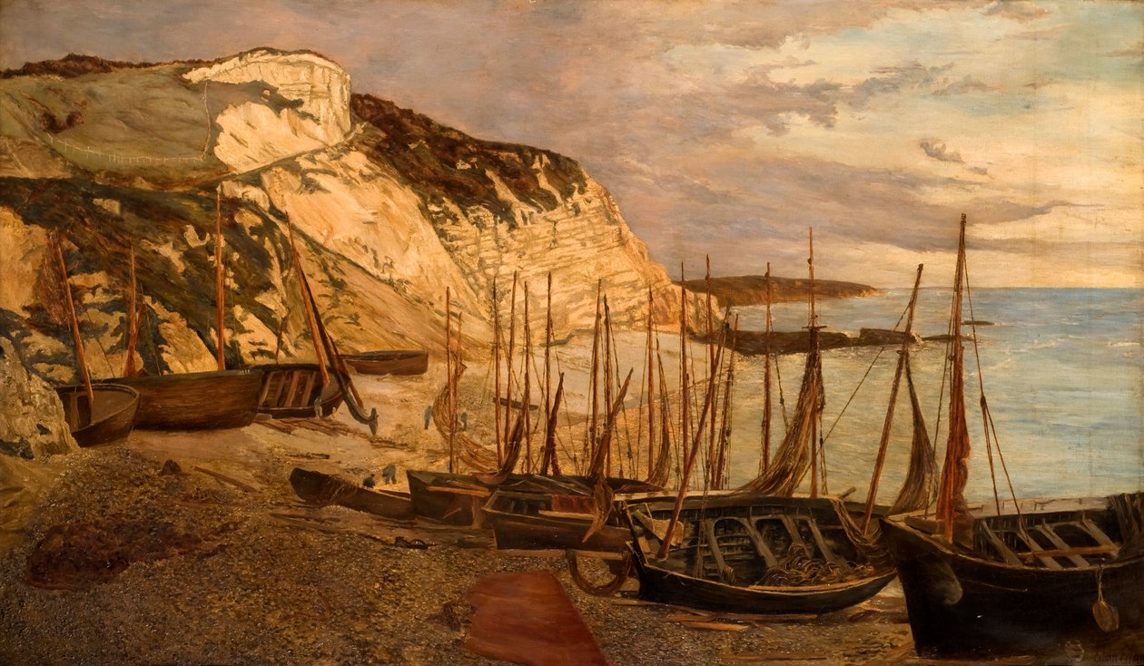 Beer Head, South Devon, ca 1879 av Edwin Edwards