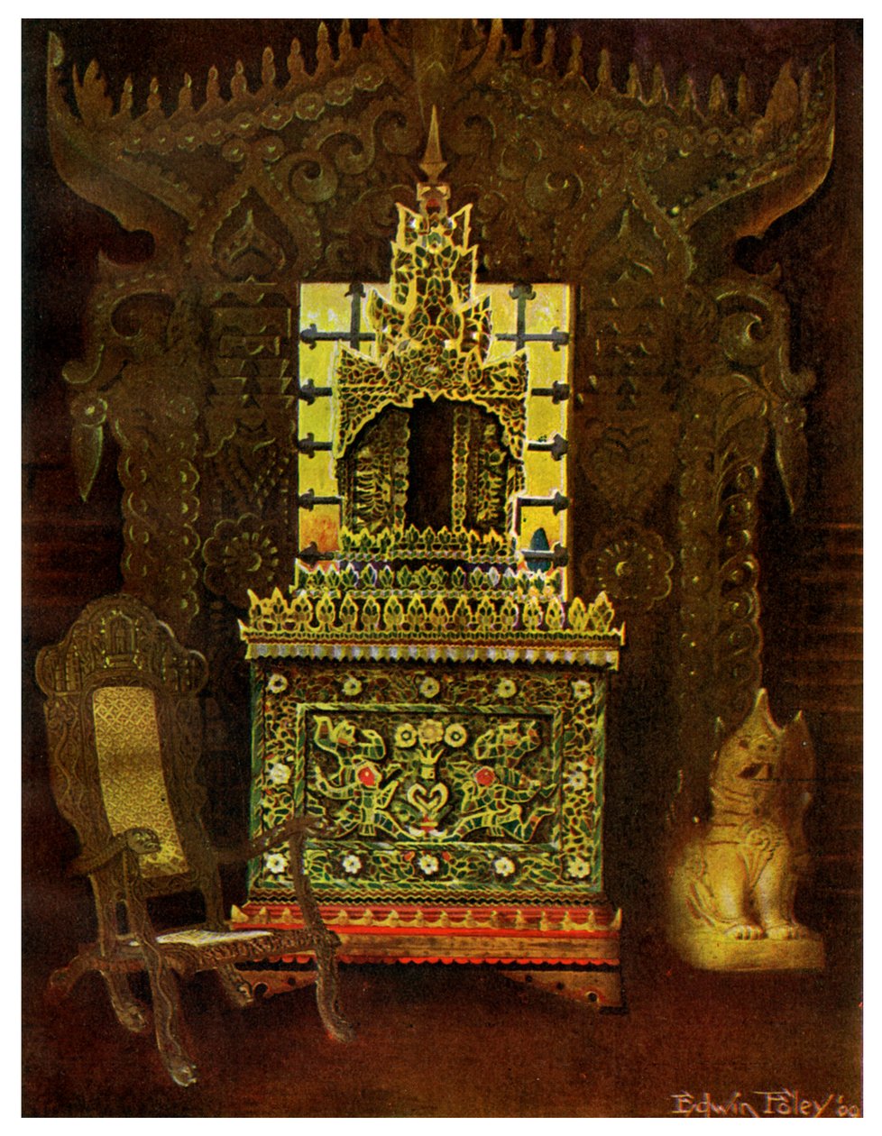 Asiatiska möbler, 1911-1912. av Edwin Foley