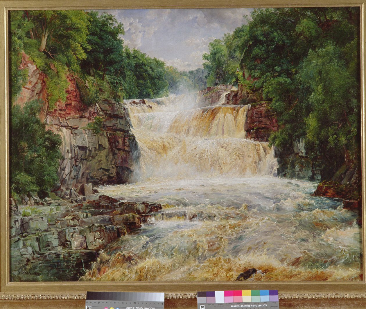 Swallow Falls, Bettws-y-Coed, norra Wales, 1873 av Edwin Frederick Holt