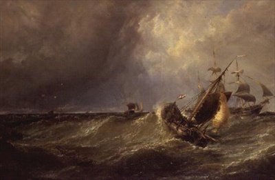 En holländsk fiskebåt kommer in i Calais hamn av Edwin Hayes