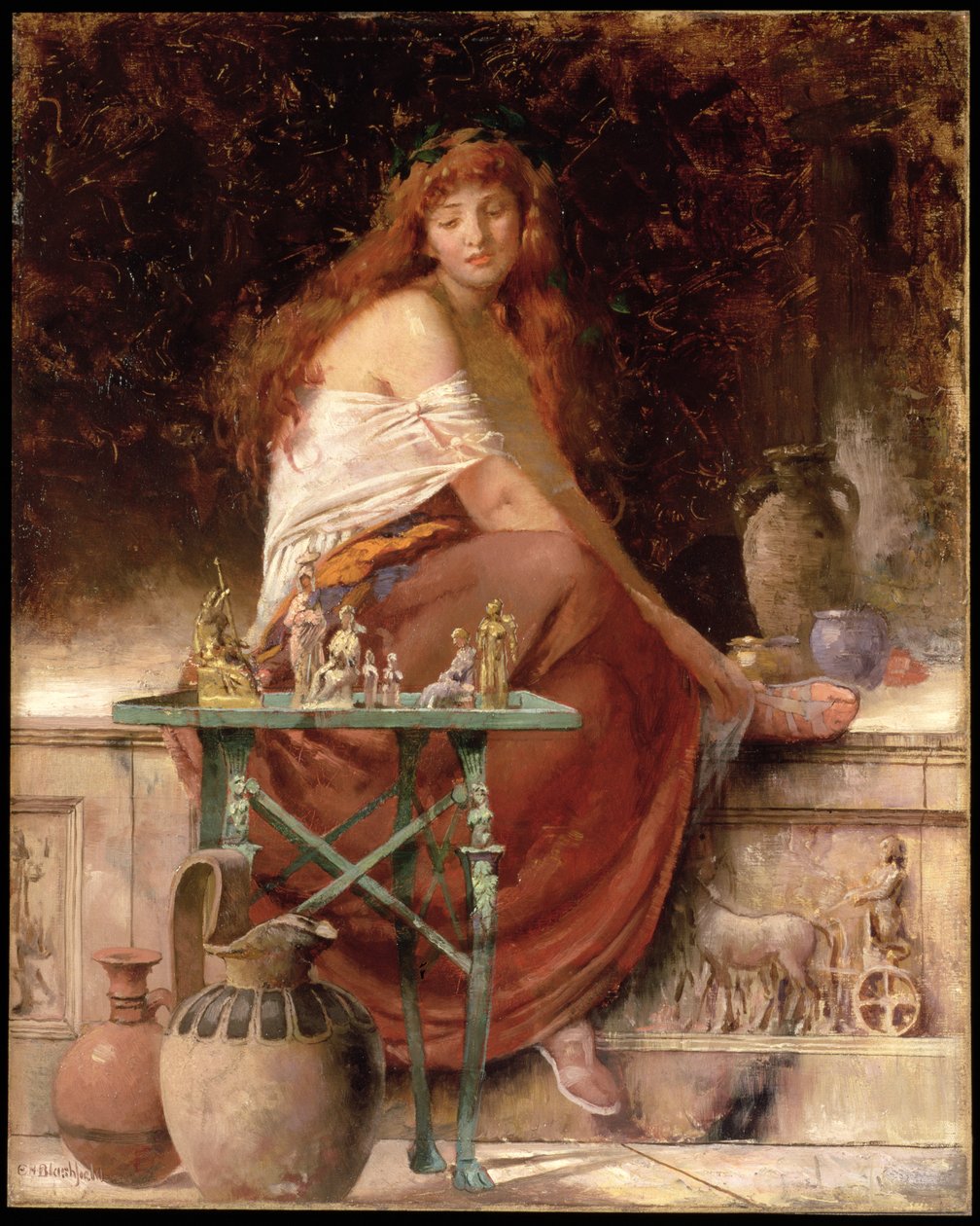 Rödhårig skönhet av Edwin Howland Blashfield
