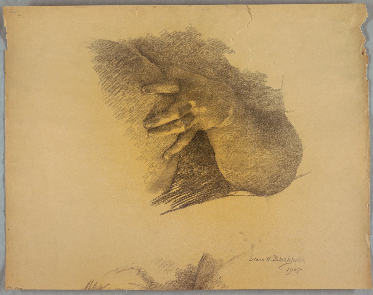Studie av arm och hand av Edwin Howland Blashfield