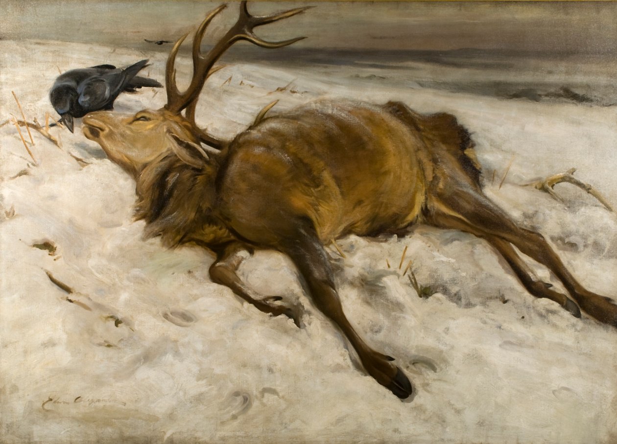 En Turlum hjort av Edwin John Alexander