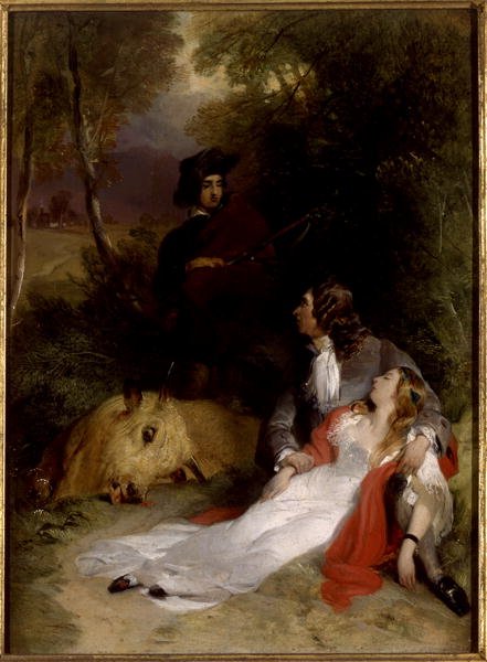 The Bride of Lammermoor, ca 1830 (olja på panel) av Edwin Landseer