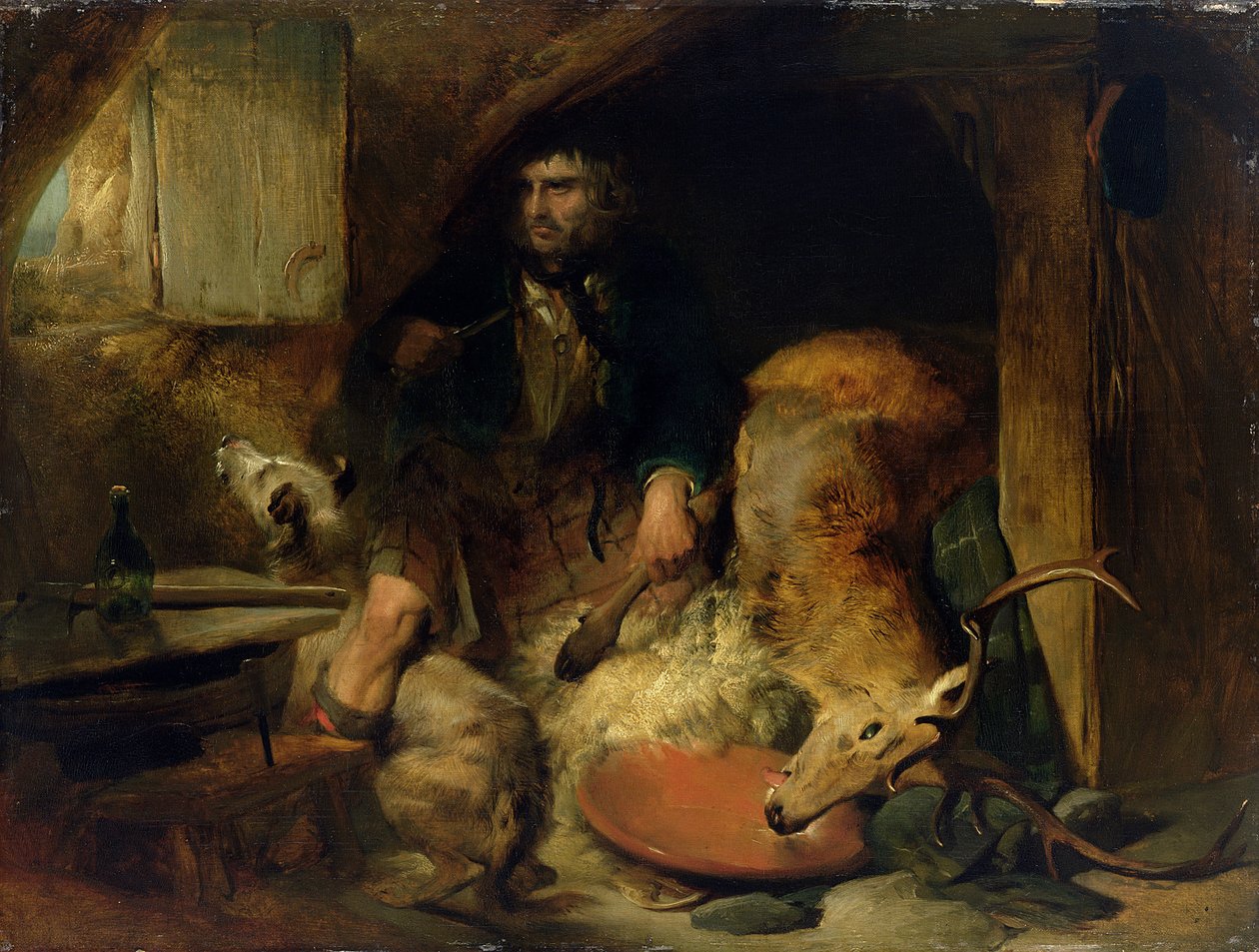 The Savage, ca 1838 (olja på duk på panel) av Edwin Landseer