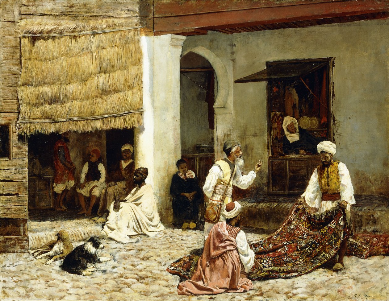 En mattbasar i Tanger av Edwin Lord Weeks