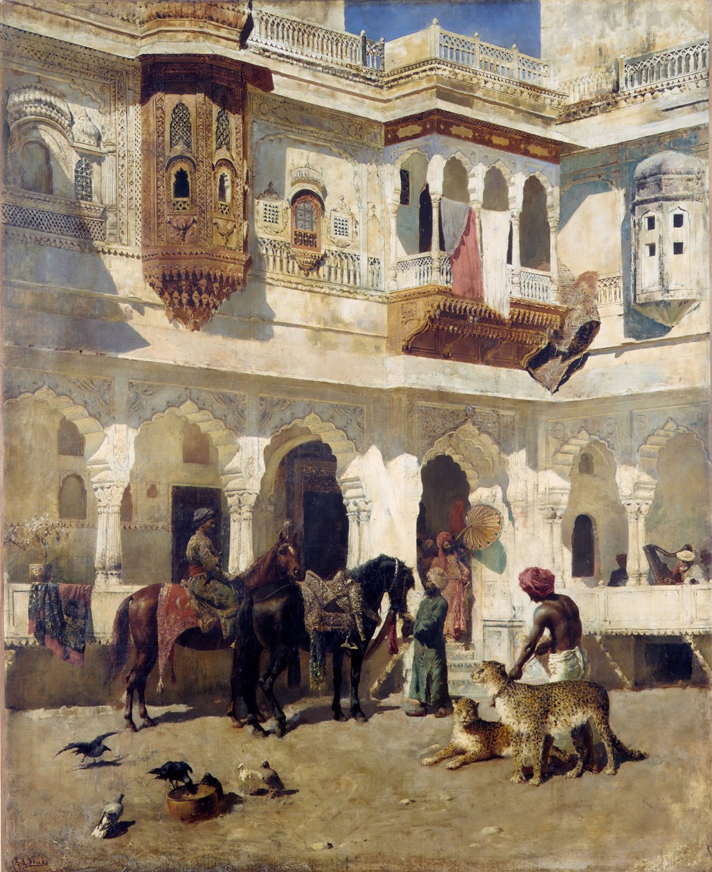 Rajah som börjar på jakt, ca. 1885. av Edwin Lord Weeks